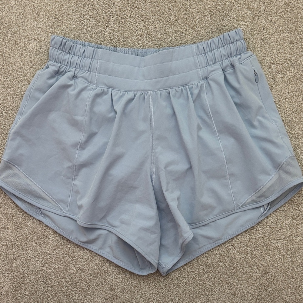 Lululemon Hotty Hot Shorts 4” “Blue Linen” Size 4 - Picture 2 of 6